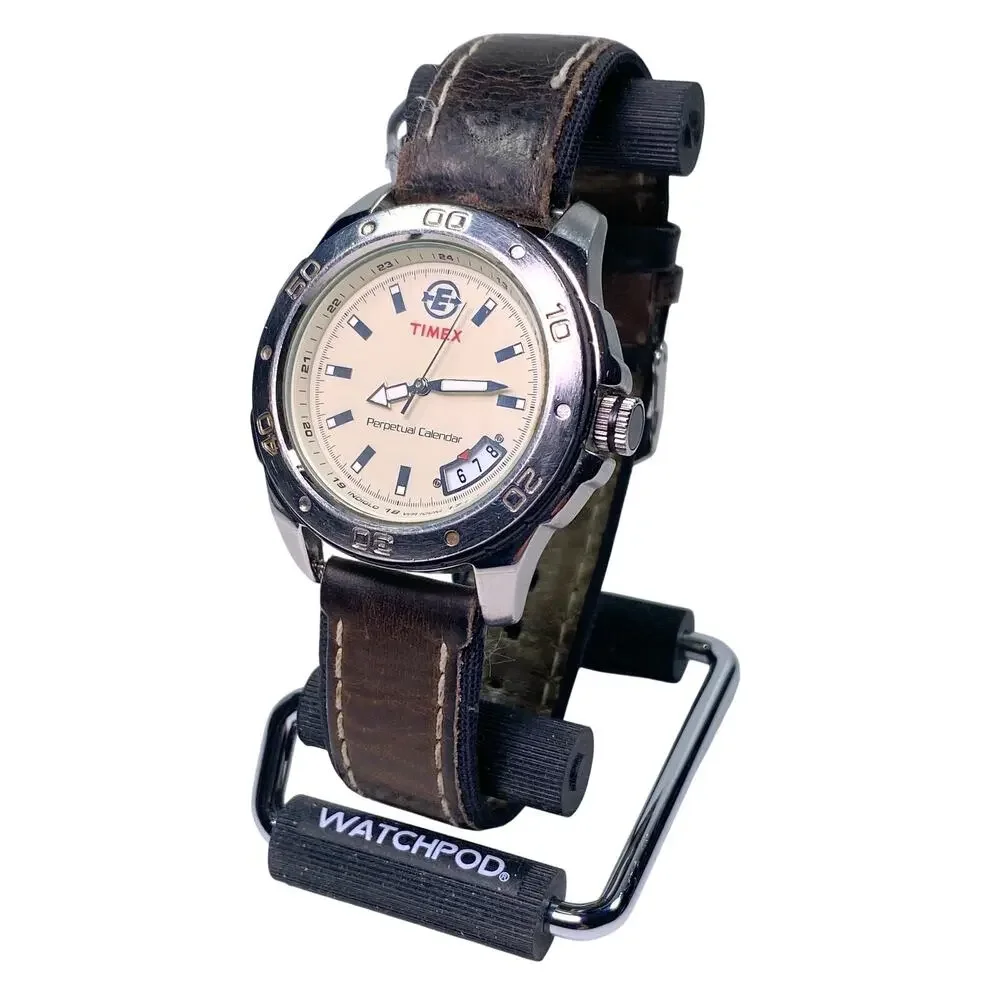 Timex Expedition Perpetual Calendar Analog Mens Watch T41831 Indiglo WR 100M